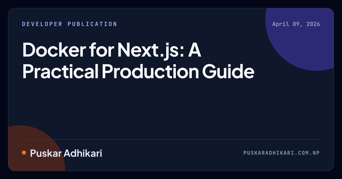 Open Graph preview for Docker for Next.js: A Practical Production Guide
